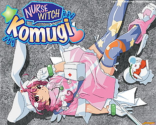 girl wearing nurse uniform anime character HD wallpaper